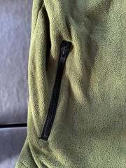 Albino & Preto Jacket Mens Medium Green BJJ Fleece Garment Hooded Full Zip