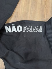Brazilian Jiu-Jitsu Gi Adult SZ A5( XXL) NÃO PARA! Black Martial Arts Uniform