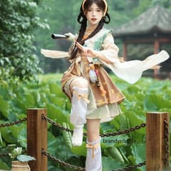 Game Where Winds Meet Qinghe Warrior Cosplay Costume Full Set Chinese Hanfu New