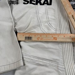 Fuji Sekai BJJ Gi Kimono Jacket White Mens A1 Brazilian Jiu Jitsu Embroidered