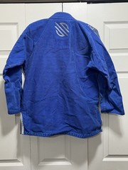 Sanabul Essential BJJ Gi Top for Men Brazilian Jiu Jitsu Gi Size A1 Blue