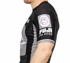 Fuji MMA BJJ Jiu Jitsu ShortSleeve Short Sleeve SS Rashguard – Black / Gray