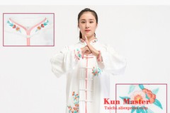 2021 New Style Linen Fabric Women Embroidery Kung Fu Tai Chi Uniform Martial