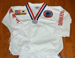 Taekwondo Sang Moo Sa Size-2 160cm Best Martial Arts Supply Uniform With Belts