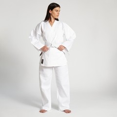 ProForce® Karate Uniform (Elastic Drawstring w/Free Belt) 6 oz. 55/45 White