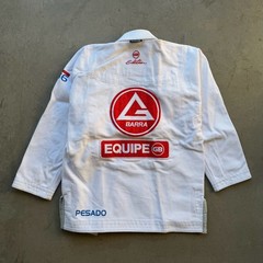 Gracie Barra Jiu Jitsu Gi Mens A1 White Kimono Pesado Set BJJ Top Pants BJJ