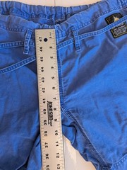 Vulkan Pro Lite BJJ Pants A3 Blue Drawstrings 100% Cotton Size W38 Inseam 26