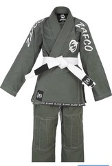 Zafco Green Jiu Jitsu BJJ Gi Size K-0 Boys Girls White Belt New In Bag