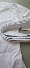 Martial Arts Gi Set Jacket & Pants w/ White Belt Kids Unisex White Size 1/140
