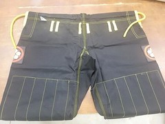 Shoyoroll Gi Black Jiu-Jitsu Kimono Karate Kung Fu Uniform Pants Snake Size A-2