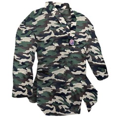V-Neck Green Woodland Camo Taekwondo Karate Gi Uniform Team Demo Martial Arts