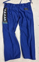 VULKAN PRO M3 The Real JIU JITSU Youth PANTS 100% cotton blue