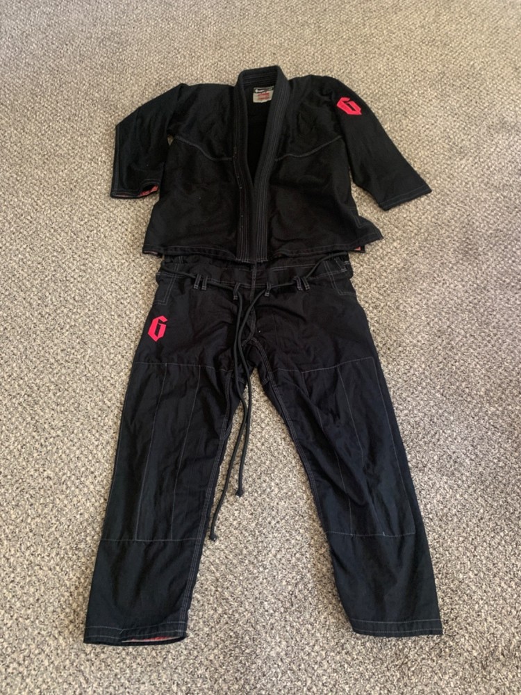 Men’s Gameness A0 Professional Fightwear Jitsu Pants and Shirt Jacket Black