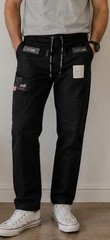 Kitsune BJJ Gi Pants A1L Black Ripstop MMA Grappling Jiu Jitsu 27×38