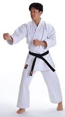 KANKU NEW White Karate Uniform, Gi 7.5 oz Adult Kids w/White belt Tae Kwon Do