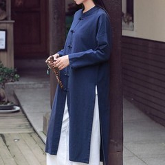 Womens Tai Chi Coat Chinese Tang Suit Tops Martial Arts Kung Fu Uniform Vintage