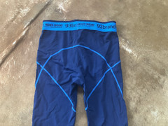 93 Brand Standard Issue Seek Higher Grounds Blue Grappling Tights Sz S