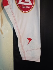 Gracie Barra Equipe Storm White Jiu-Jitsu Gi Pants Only Uniform Size A0 Karate