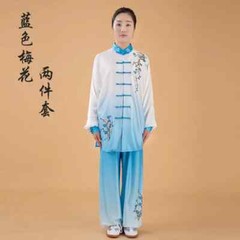 Women Silk Satin Chinese Tai Chi Suit Female Kung Fu Wushu Martial Arts Uniform