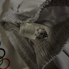 Adidas Korea TaeKwonDo Federation Uniform Outfit Size 130 White Olympic Team