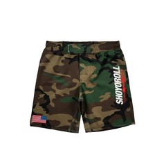 Shoyoroll x Defcon Camo Rash Guard LS & Training Fitted Shorts Bjj No Gi MMA Set