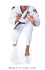 New Bad Boy Gi Kimono Classic Pro White BJJ Jiu Jitsu A3 A4 A5 made in BRAZIL