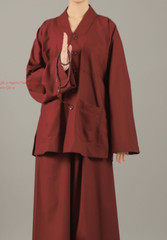 Cotton Meditation Buddhist Monk Clothing Sets Kung Fu Tai Chi Shaolin Uniforms