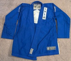 Fuji x Renzo Gracie New York City Jiu Jitsu BJJ Blue GI Jacket Top Adult A1