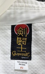 Proforce Gladiator Gi # 3, White Karate Kun Fu