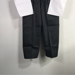 Martial Arts Super Kicks Masters Club Jacket & Belt, Unisex Size 2/160 – White