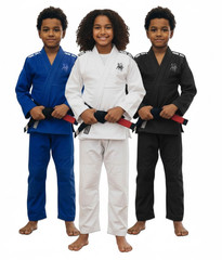 Brazilian Jiu Jitsu Gi For Kids BJJ Gi Youth Grappling Kimonos Preshrunk Uniform