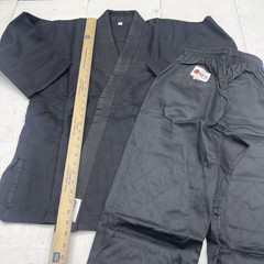 OMACS Judo Jiu Jitsu Gi Kimono Set Mens Small 2/160 Black White Belt Uniform