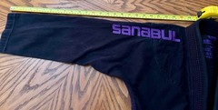 Sanabul martial arts Gi uniform top pants Ju Jitsu black purple size W1
