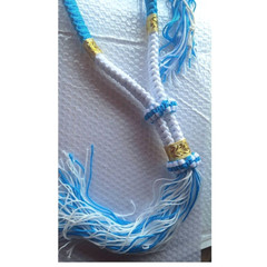Mongkol Prajiat MMA Muay Thai Light Blue And White Thai Boxing Handmand Head & A