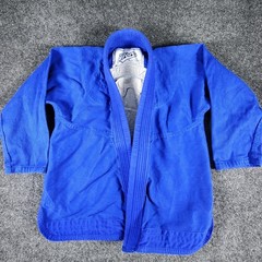 Lot of 2 Toro BJJ Gi Tops Kids M1 Brabo Brazilian Jiu Jitsu Blue Black