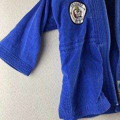 Hayabusa BJJ Gi Youth Blue Jiu Jitsu Yuushi Thick Heavy Duty Thread Jacket