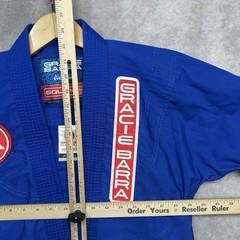 Gracie Barra Carlos Gracie Jr. Equipe Edition Jiu Jitsu Youth Sz Y5 Gi Top Blue