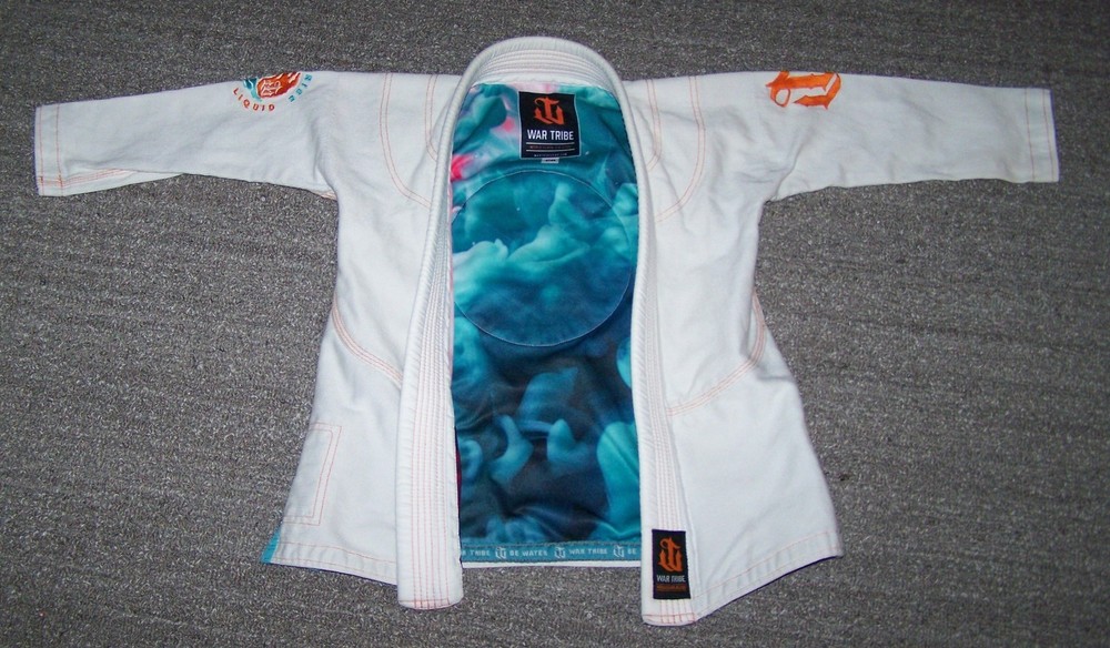 War Tribe Kids C0 White Youth Brazilian Jiu Jitsu Jacket Martial Arts Z3