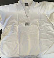 Century Martial Arts Tae Kwon Do, Uniform Student White Size 5 (Adult Large)