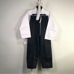 Martial Arts Super Kicks Masters Club Jacket & Belt, Unisex Size 3/170 – White