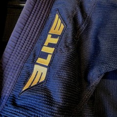 Elite Sports BJJ JIU-JITSU BOXING Navy Blue Top And White Belt Kids Size C00
