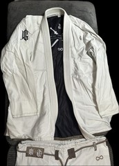 War Tribe Gear Alpha White Jiu Jitsu Gi Set Size A5 BJJ Kimono Sublimated Lining