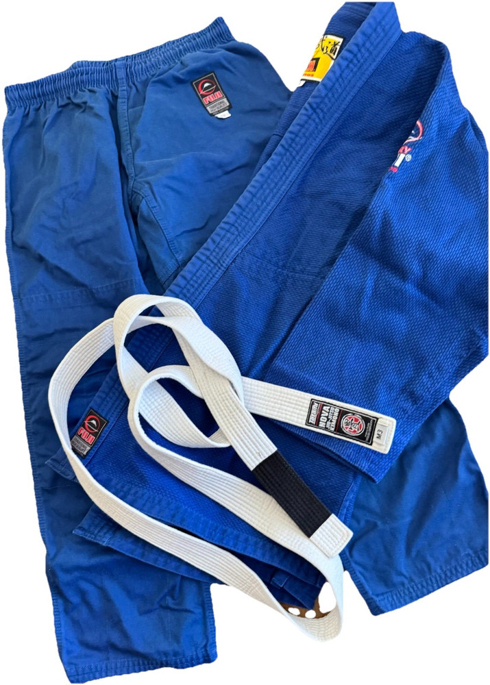 Fuji Victory Jiu-Jitsu Gi Uniform Set Blue Size C3 w/ White Belt