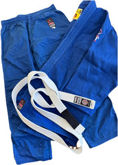 Fuji Victory Jiu-Jitsu Gi Uniform Set Blue Size C3 w/ White Belt