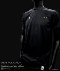 MOOTO KUKKIWON Cool Round T-Shirts WTF Martial Arts White/Black/Navy Taekwondo