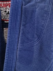 Equipe Storm Kimonds Jitsu Wrap Boys Size Y3 Blue Martial Arts 100% Cotton