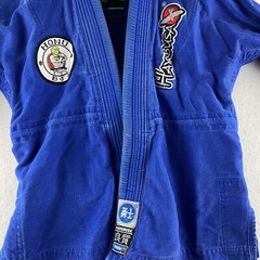 Hayabusa BJJ Gi Youth Blue Jiu Jitsu Yuushi Thick Heavy Duty Thread Jacket