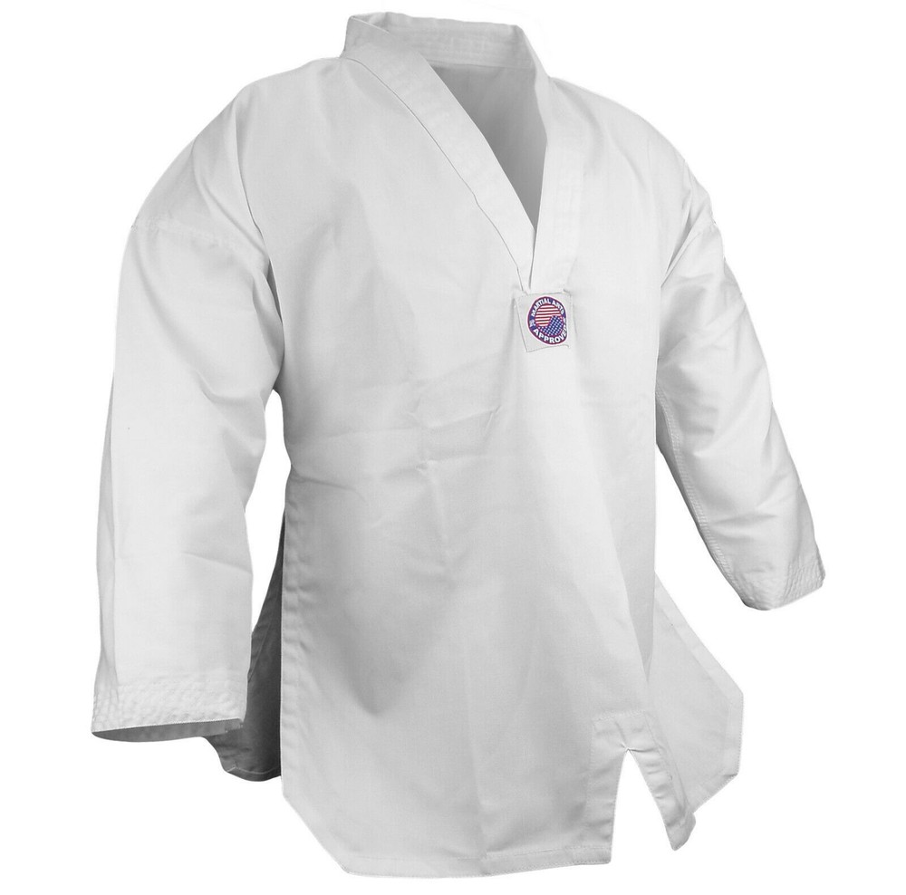 V-neck Tekwondo Gi Top Martial Arts Karate 7.5 oz Jacket Only Gi Uniform