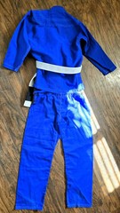 Breakpoint Gi Size K2 Blue Jiujitsu Grappling MMA Gym Training Canvas Logo