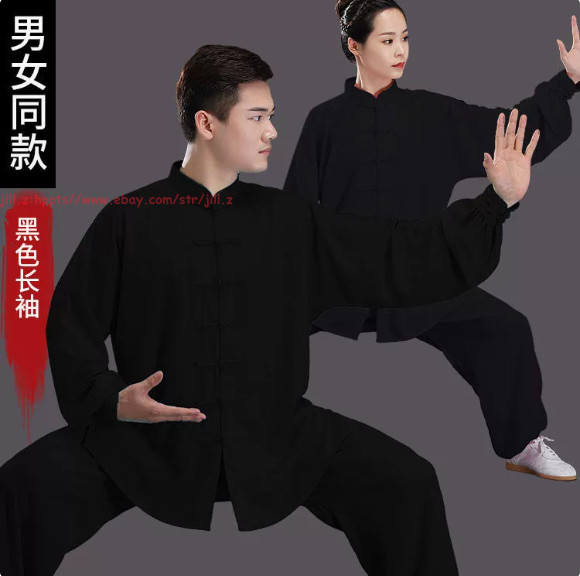 Women Men Cotton Kung Fu Tai Chi Uniform Martial Arts Clothing morning exercise